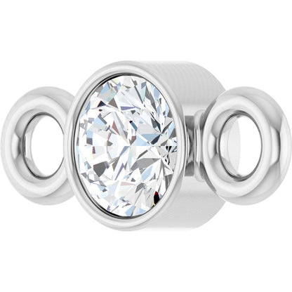 .06 CT Natural Diamond Link, 3 mm x 6.9 mm
