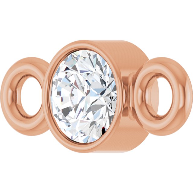 .06 CT Natural Diamond Link, 3 mm x 6.9 mm