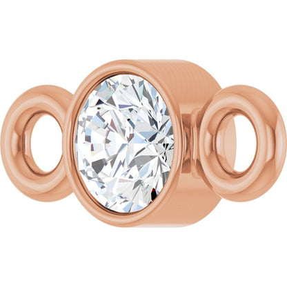 .06 CT Natural Diamond Link, 3 mm x 6.9 mm