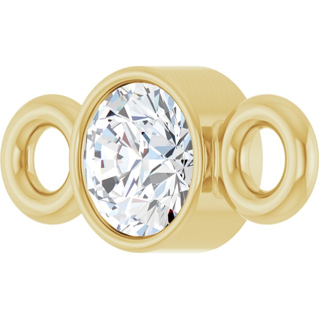 .06 CT Natural Diamond Link, 3 mm x 6.9 mm