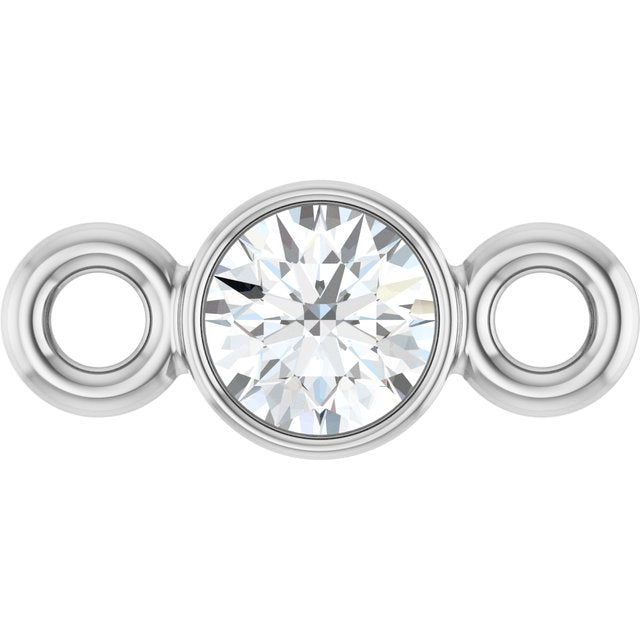 .06 CT Natural Diamond Link, 3 mm x 6.9 mm