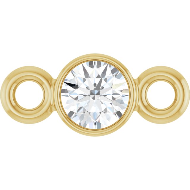 .06 CT Natural Diamond Link, 3 mm x 6.9 mm