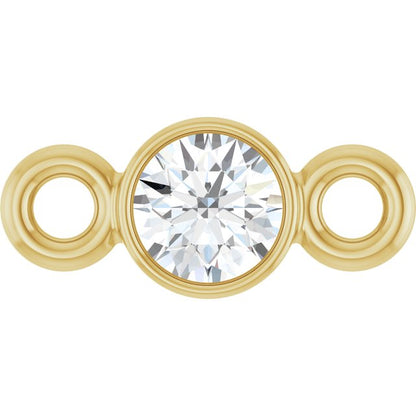 .06 CT Natural Diamond Link, 3 mm x 6.9 mm