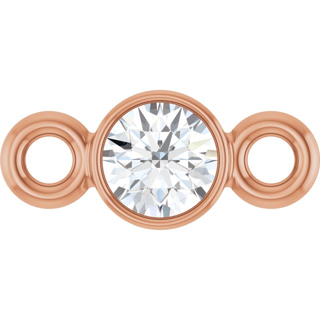 .06 CT Natural Diamond Link, 3 mm x 6.9 mm