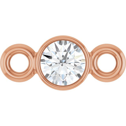 .06 CT Natural Diamond Link, 3 mm x 6.9 mm