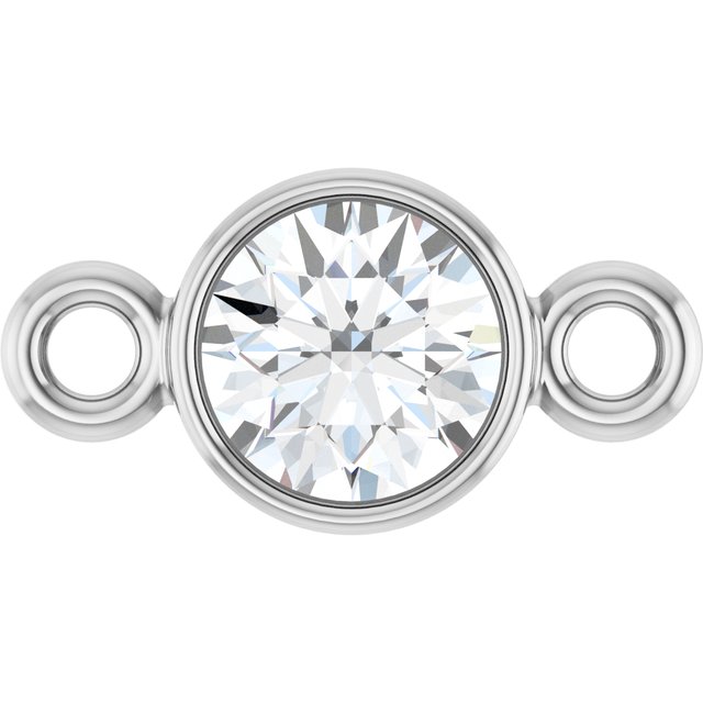 1/6 CT Natural Diamond Link, 4.2 mm x 8 mm