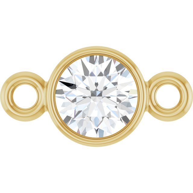 1/6 CT Natural Diamond Link, 4.2 mm x 8 mm