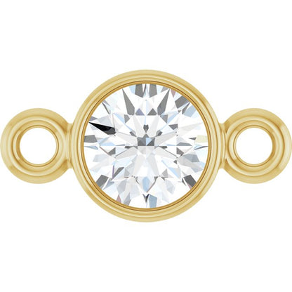 1/6 CT Natural Diamond Link, 4.2 mm x 8 mm