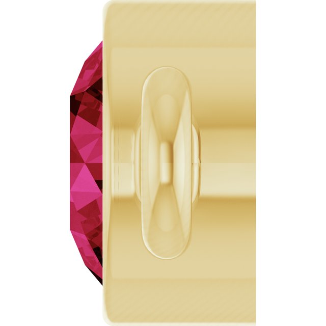 Natural Ruby Link, 3.5 mm x 7.2 mm