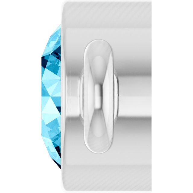 Natural Aquamarine Link, 3.5 mm x 7.2 mm