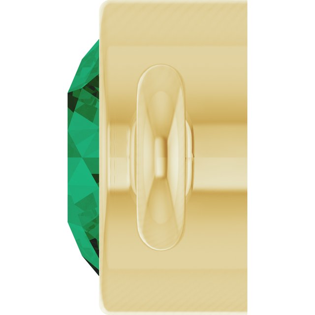 Natural Emerald Link, 3.5 mm x 7.2 mm