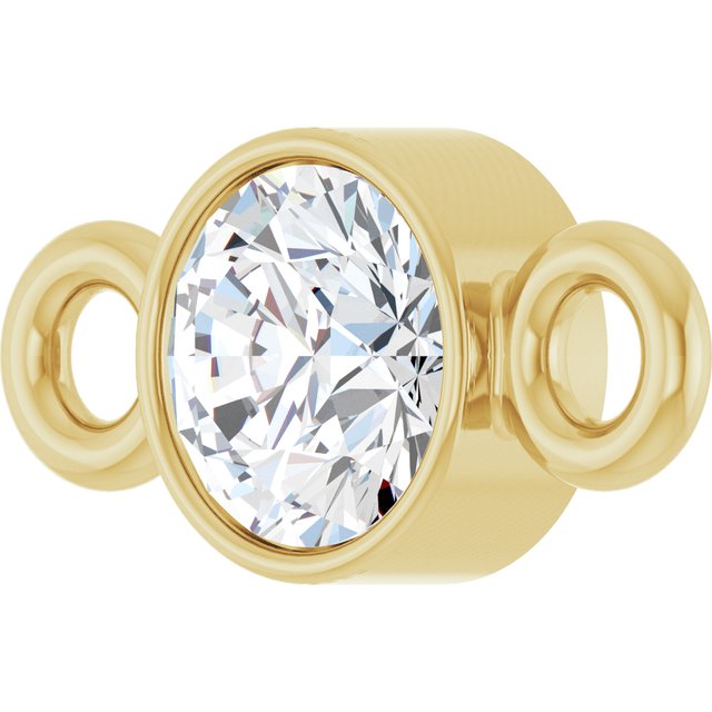 1/10 CT Natural Diamond Link, 3.5 mm x 7.2 mm