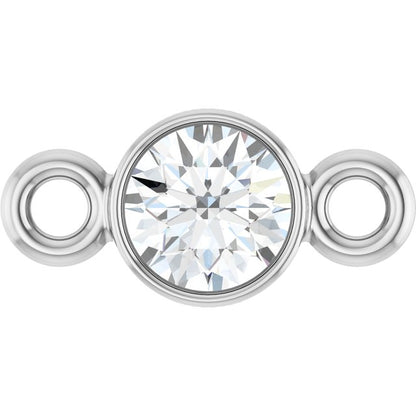 1/10 CT Natural Diamond Link, 3.5 mm x 7.2 mm