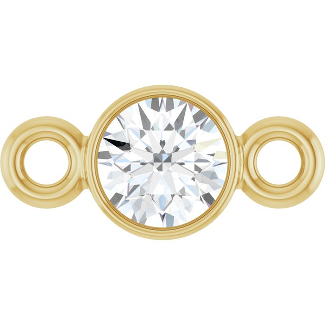 1/10 CT Natural Diamond Link, 3.5 mm x 7.2 mm
