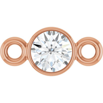 1/10 CT Natural Diamond Link, 3.5 mm x 7.2 mm