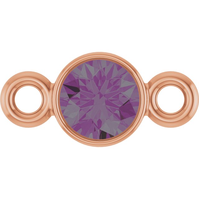 Natural Alexandrite Link, 3.5 mm x 7.2 mm