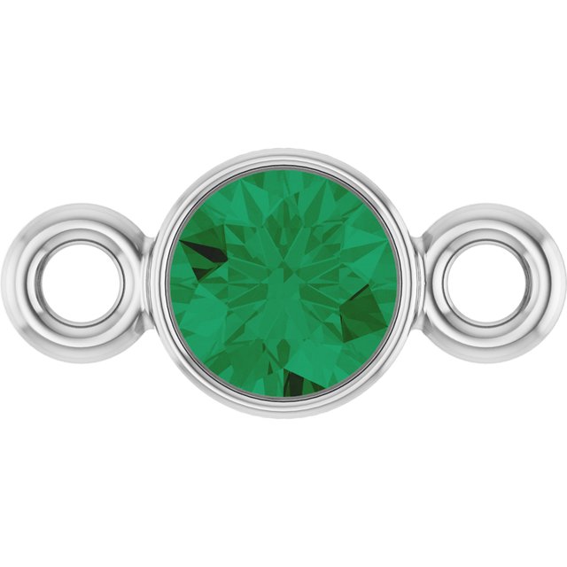 Lab-Grown Emerald Link, 3.5 mm x 7.2 mm