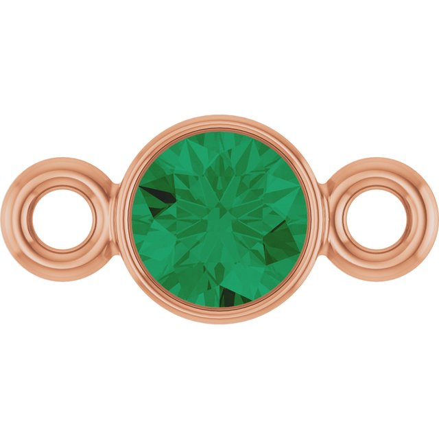 Lab-Grown Emerald Link, 3.5 mm x 7.2 mm