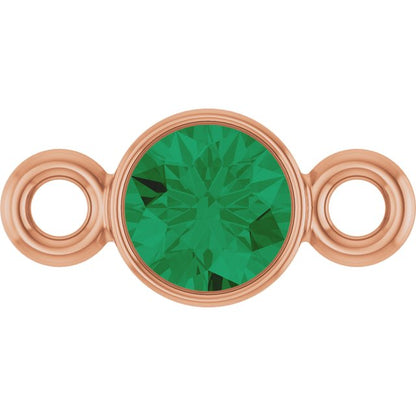 Lab-Grown Emerald Link, 3.5 mm x 7.2 mm