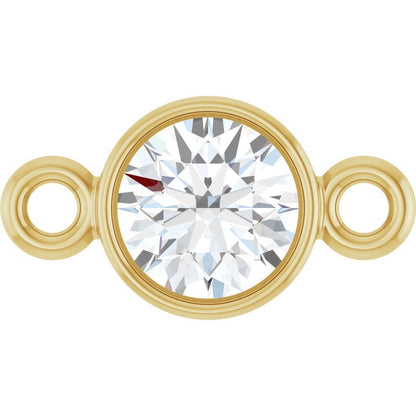 1/5 CT Natural Diamond Link, 4.5 mm x 8.3 mm