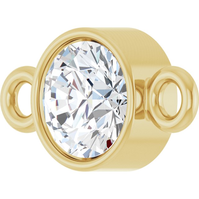 1/5 CT Natural Diamond Link, 4.5 mm x 8.3 mm