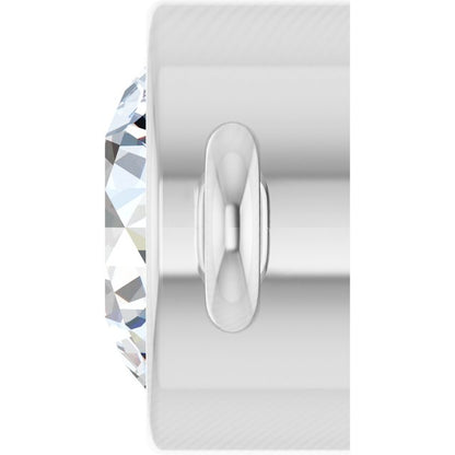 Platinum 1/5 CT Natural Diamond Bezel-Set Link