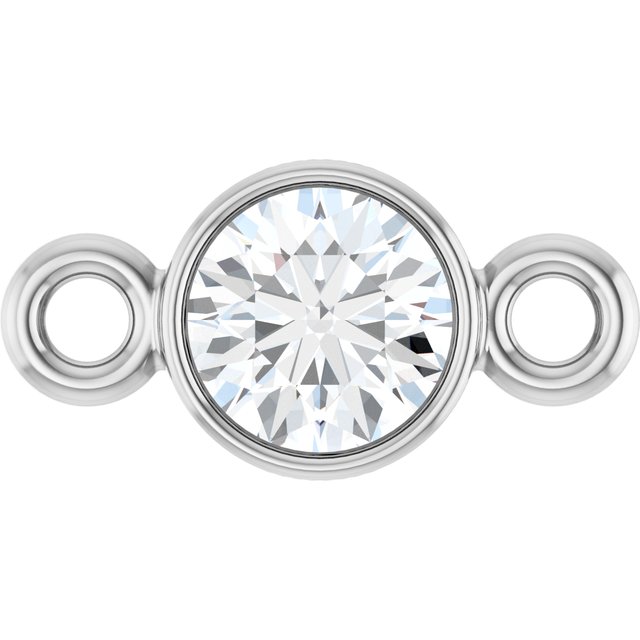 1/8 CT Natural Diamond Link, 3.9 mm x 7.7 mm