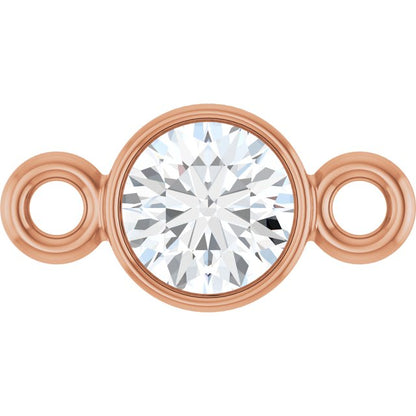 1/8 CT Natural Diamond Link, 3.9 mm x 7.7 mm