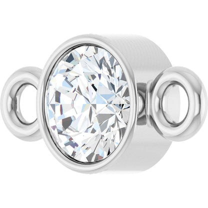 1/8 CT Natural Diamond Link, 3.9 mm x 7.7 mm