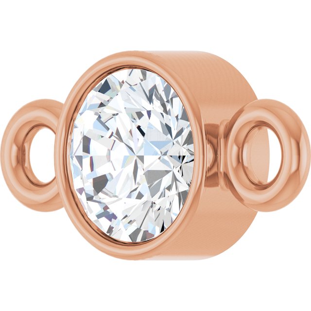 1/8 CT Natural Diamond Link, 3.9 mm x 7.7 mm