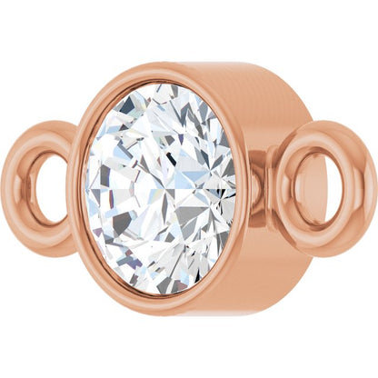1/8 CT Natural Diamond Link, 3.9 mm x 7.7 mm