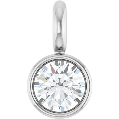 .03 CT Natural Diamond Dangle, 2.5 mm x 4.5 mm