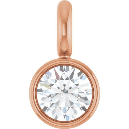.03 CT Natural Diamond Dangle, 2.5 mm x 4.5 mm