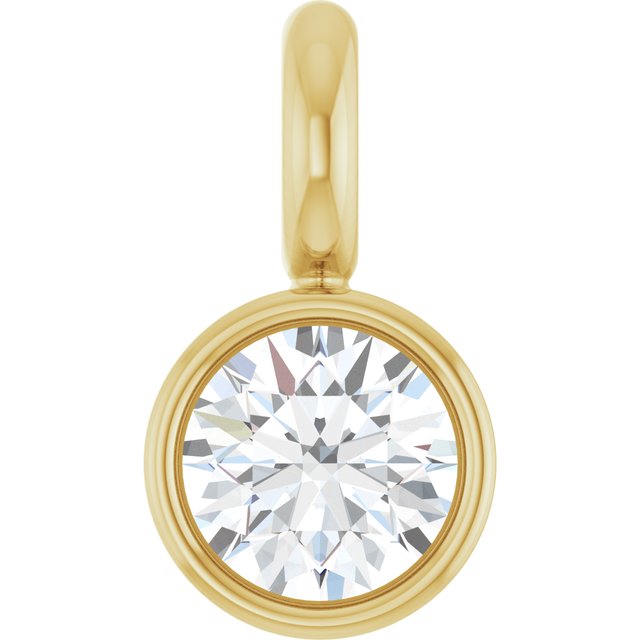 .03 CT Natural Diamond Dangle, 2.5 mm x 4.5 mm