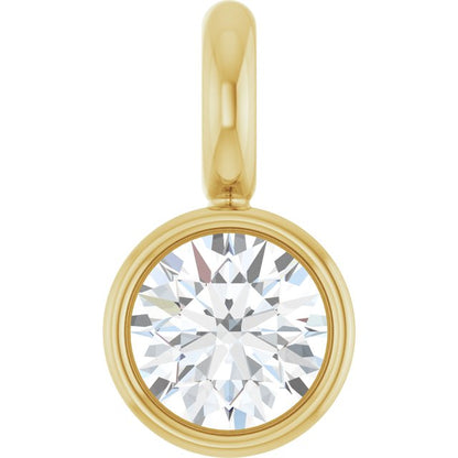 .03 CT Natural Diamond Dangle, 2.5 mm x 4.5 mm