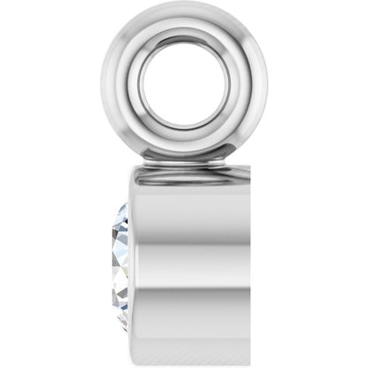 .03 CT Natural Diamond Dangle, 2.5 mm x 4.5 mm