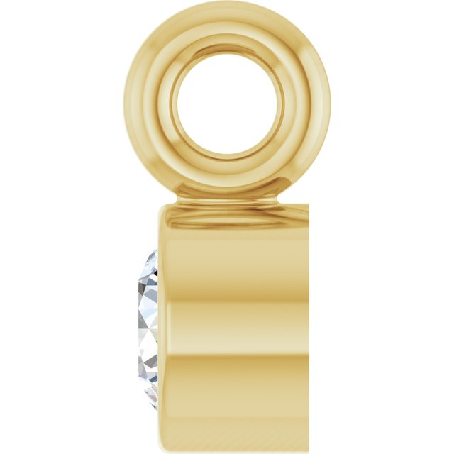 .03 CT Natural Diamond Dangle, 2.5 mm x 4.5 mm