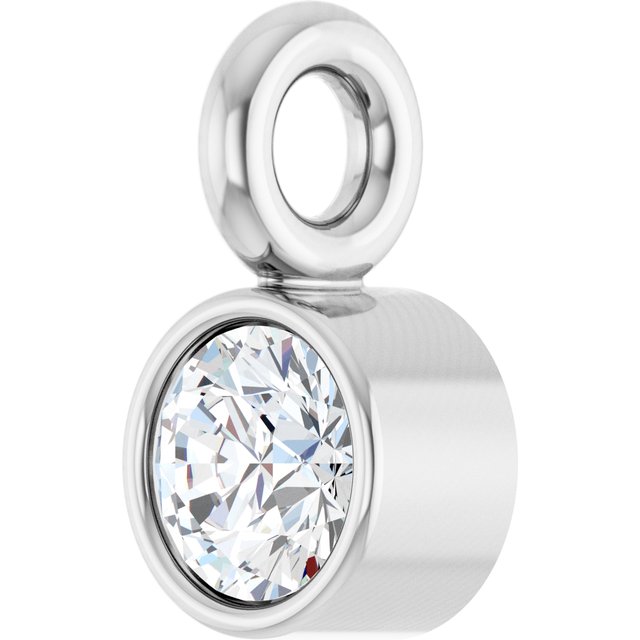 .03 CT Natural Diamond Dangle, 2.5 mm x 4.5 mm