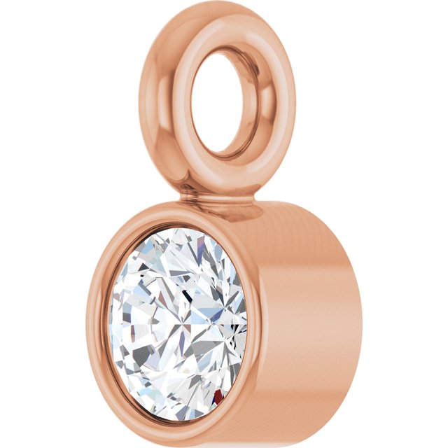 .03 CT Natural Diamond Dangle, 2.5 mm x 4.5 mm