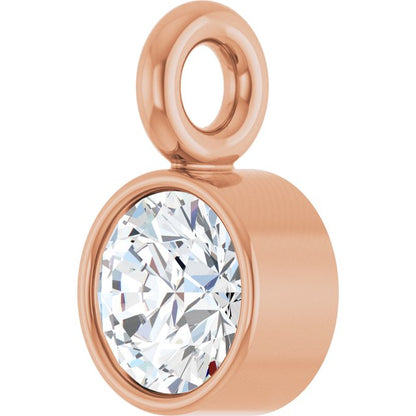 .06 CT Natural Diamond Dangle, 3 mm x 5.1 mm
