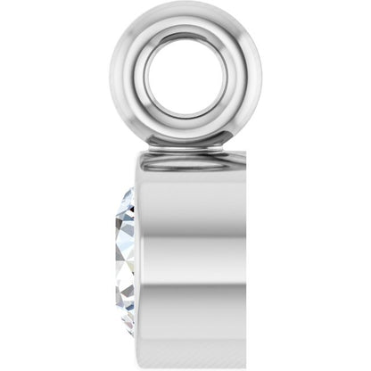 .06 CT Natural Diamond Dangle, 3 mm x 5.1 mm