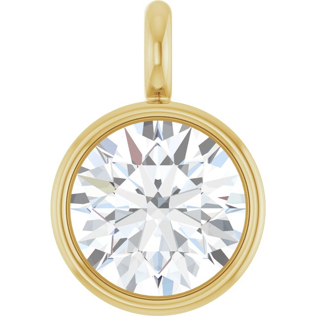 1/6 CT Natural Diamond Dangle, 3.94 mm x 5.95 mm
