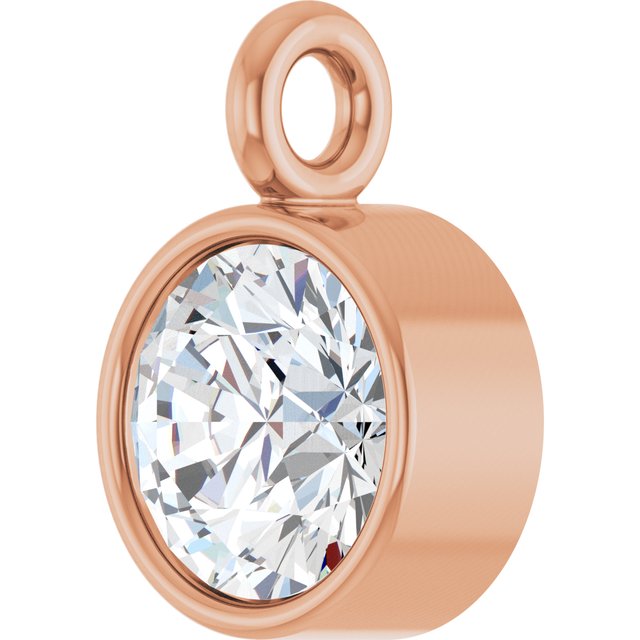 1/6 CT Natural Diamond Dangle, 3.94 mm x 5.95 mm