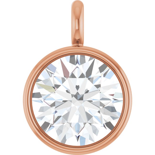 1/4 CT Natural Diamond Dangle, 4.8 mm x 6.7 mm, Bezel-Set