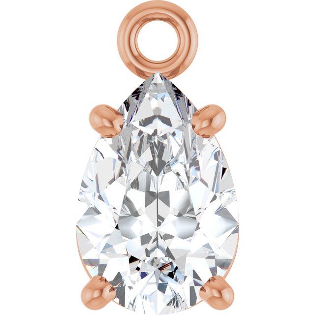 1/3 CT Lab-Grown Diamond 4-Prong Dangle