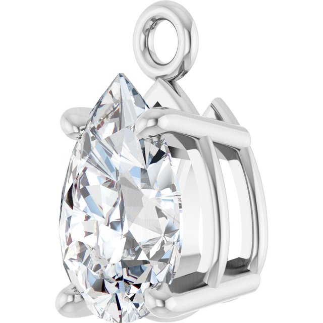 1/3 CT Lab-Grown Diamond 4-Prong Dangle