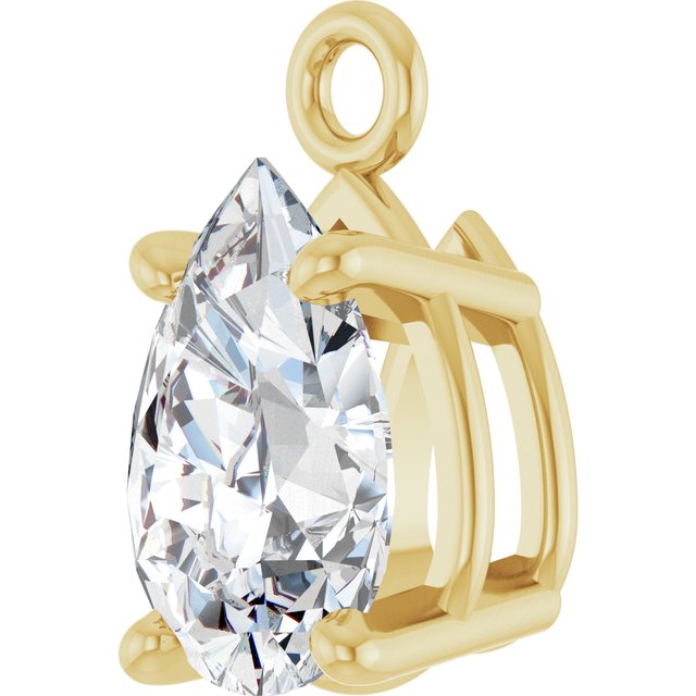 1/3 CT Lab-Grown Diamond 4-Prong Dangle