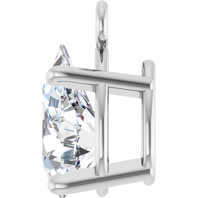 1/3 CT Lab-Grown Diamond 4-Prong Dangle