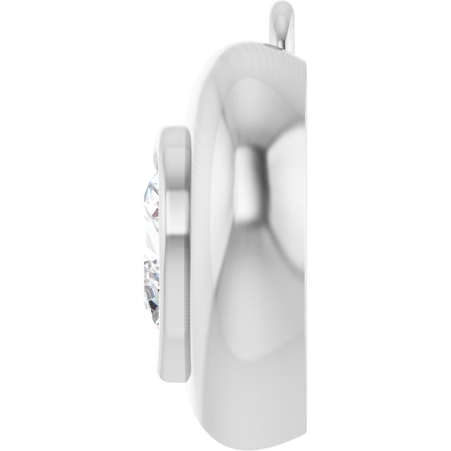 1/2 CT Natural Diamond Puffed Dangle