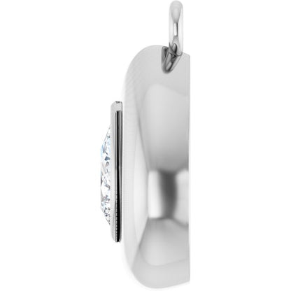 1/5 CT Lab-Grown Diamond Puffed Dangle